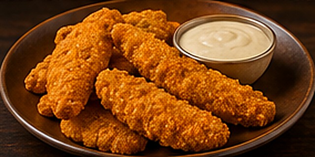 Chicken Goujons Hippie Chippy Costa Teguise Lanzarote