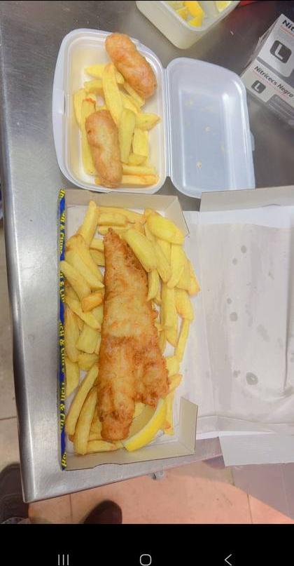 Regular Cod & Chips Hippie Chippy Costa Teguise Lanzarote